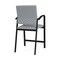 Lesro Newport Hip Chair Metal Frame, Black, RS Fog Upholstery NP1161 - alternate 2